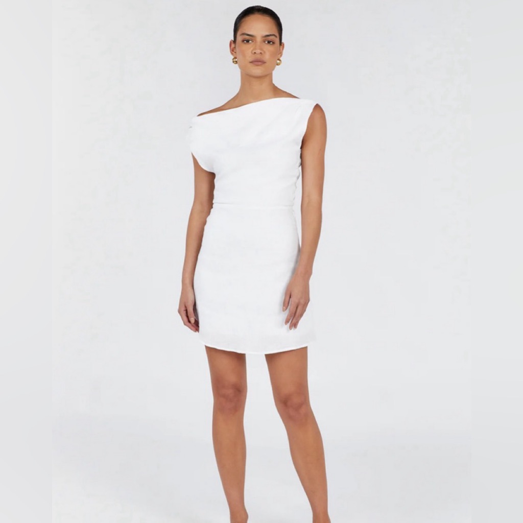 Nwt Dissh Cass Mini Linen Dress - Size Us 8/ Aus 12